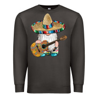 Smoke mexican gnomes guitar sombrero serape Premium Sweatshirt - Artiststas