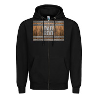 Black dad bod whiskey barrel skinny metal can holder Zipper Hoodie - HRA Design Shop