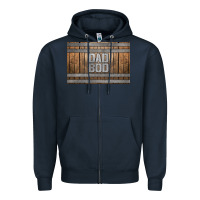 Navy dad bod whiskey barrel skinny metal can holder Zipper Hoodie - HRA Design Shop
