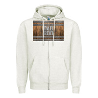 Oatmeal Heather dad bod whiskey barrel skinny metal can holder Zipper Hoodie - HRA Design Shop
