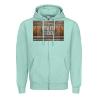 Seafoam dad bod whiskey barrel skinny metal can holder Zipper Hoodie - HRA Design Shop