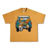 Peanut Butter Fall Pumpkin Farm Truck Urban Heavy Tee - RanaPortraitStore