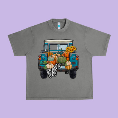 Fall Pumpkin Farm Truck Urban Heavy Tee Designed By Ranaportraitstore