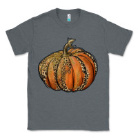 Charcoal Heather leopard pumpkin Classic Tee - RanaPortraitStore