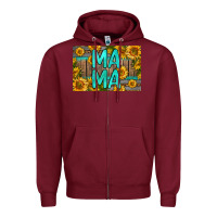 Burgundy mama whiskey barrel skinny metal can holder Zipper Hoodie - HRA Design Shop
