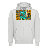 Dove Grey mama whiskey barrel skinny metal can holder Zipper Hoodie - HRA Design Shop