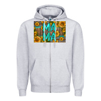Heather Grey mama whiskey barrel skinny metal can holder Zipper Hoodie - HRA Design Shop