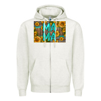 Oatmeal Heather mama whiskey barrel skinny metal can holder Zipper Hoodie - HRA Design Shop