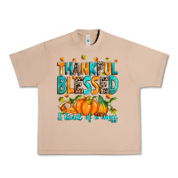 Burro Thankful blessed and kind of a mess Urban Heavy Tee - RanaPortraitStore