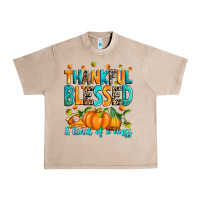 Thankful Blessed And Kind Of A Mess Urban Heavy Tee | Teevron
