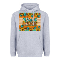 Heather Grey Blessed mama Heavyweight Hoodie - Artiststas