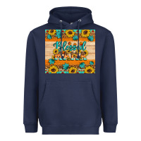 Navy Blessed mama Heavyweight Hoodie - Artiststas