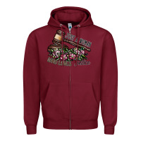 Burgundy just a woman who loves justice Zipper Hoodie - SublimationCraftShop