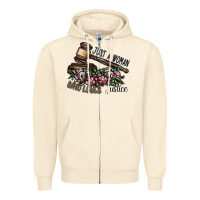 Sandshell just a woman who loves justice Zipper Hoodie - SublimationCraftShop