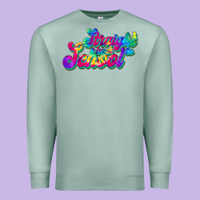 Straight Back To School Premium Sweatshirt Designed By Jahusdesignshop