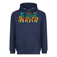 Navy Blessed Mama Heavyweight Hoodie - Artiststas