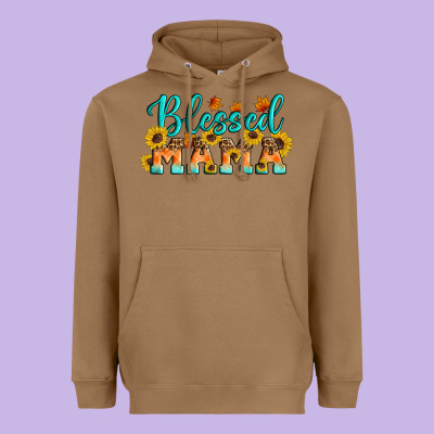 Blessed Mama Heavyweight Hoodie Designed By Artiststas