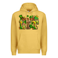 Antique Gold st patricks lets get lit Premium Hoodie - AdoDesignShop