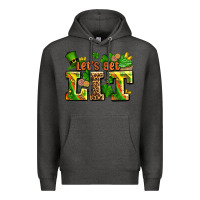 Charcoal Heather st patricks lets get lit Premium Hoodie - AdoDesignShop