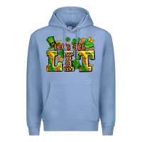 Colony Blue st patricks lets get lit Premium Hoodie - AdoDesignShop