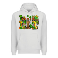 Dove Grey st patricks lets get lit Premium Hoodie - AdoDesignShop
