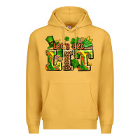 Mustard st patricks lets get lit Premium Hoodie - AdoDesignShop
