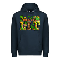 Navy st patricks lets get lit Premium Hoodie - AdoDesignShop