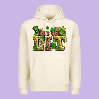 St Patricks Lets Get Lit Premium Hoodie Designed By Adodesignshop