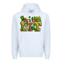 White st patricks lets get lit Premium Hoodie - AdoDesignShop