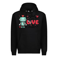 Black little love machine Premium Hoodie - MaliasSmallBusiness