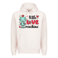 Pale Pink little love machine Premium Hoodie - MaliasSmallBusiness
