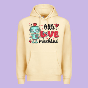 Little Love Machine Premium Hoodie Designed By Maliassmallbusiness