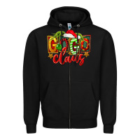 Black christmas gogo claus Zipper Hoodie - FaDigitalArtStudio