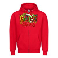 Red christmas gogo claus Zipper Hoodie - FaDigitalArtStudio