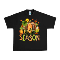 Black Tis' the season Fall American Football Urban Heavy Tee - RanaPortraitStore