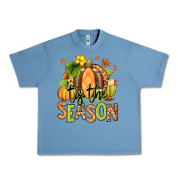Pebble Blue Tis' the season Fall American Football Urban Heavy Tee - RanaPortraitStore