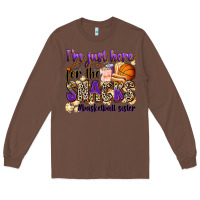 Chestnut i'm just here for the snacks #basketball sister Long Sleeve Tee - Zillion Design Studio