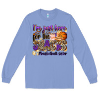 Colony Blue i'm just here for the snacks #basketball sister Long Sleeve Tee - Zillion Design Studio