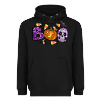 Black Boo halloween Heavyweight Hoodie - Artiststas
