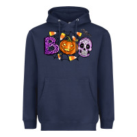 Navy Boo halloween Heavyweight Hoodie - Artiststas