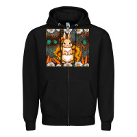 Black Rabbit daisy sunflower leopard 20oz tumbler Zipper Hoodie - Neo Western