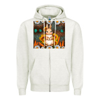 Oatmeal Heather Rabbit daisy sunflower leopard 20oz tumbler Zipper Hoodie - Neo Western