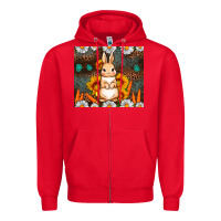 Red Rabbit daisy sunflower leopard 20oz tumbler Zipper Hoodie - Neo Western