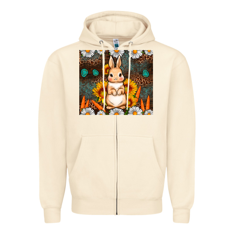 Rabbit Daisy Sunflower Leopard 20oz Tumbler Zipper Hoodie by Neo Western | Teevron