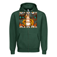 Sports Green Rabbit daisy sunflower leopard 20oz tumbler Zipper Hoodie - Neo Western