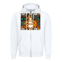 White Rabbit daisy sunflower leopard 20oz tumbler Zipper Hoodie - Neo Western
