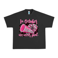 Pigment Black in october we wear pink cheer Urban Heavy Tee - BarkalooDesign