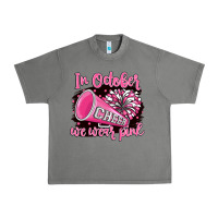 Tornado in october we wear pink cheer Urban Heavy Tee - BarkalooDesign