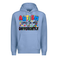 Colony Blue autism seeing the world differently Premium Hoodie - MaliasSmallBusiness