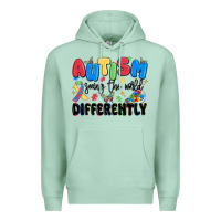 Seafoam autism seeing the world differently Premium Hoodie - MaliasSmallBusiness